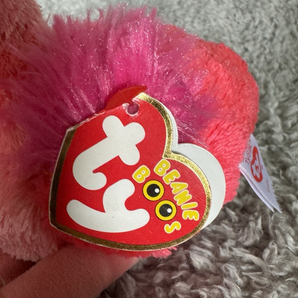 Ty Beanie Boo Gilda the Flamingo Plush 6" Pink Stuffed Animal Soft Toy - Picture 8 of 9